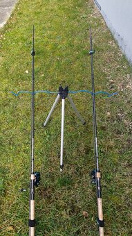 Feedrove udice+navijaky+puzdro,podberak,stojan - 14