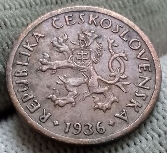 Československé  medené 10haliere. - 14