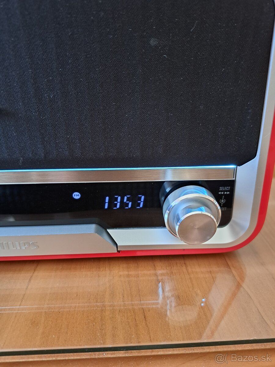 Rádio Philips ORD7100R/00, červená farba, "retro" - 15