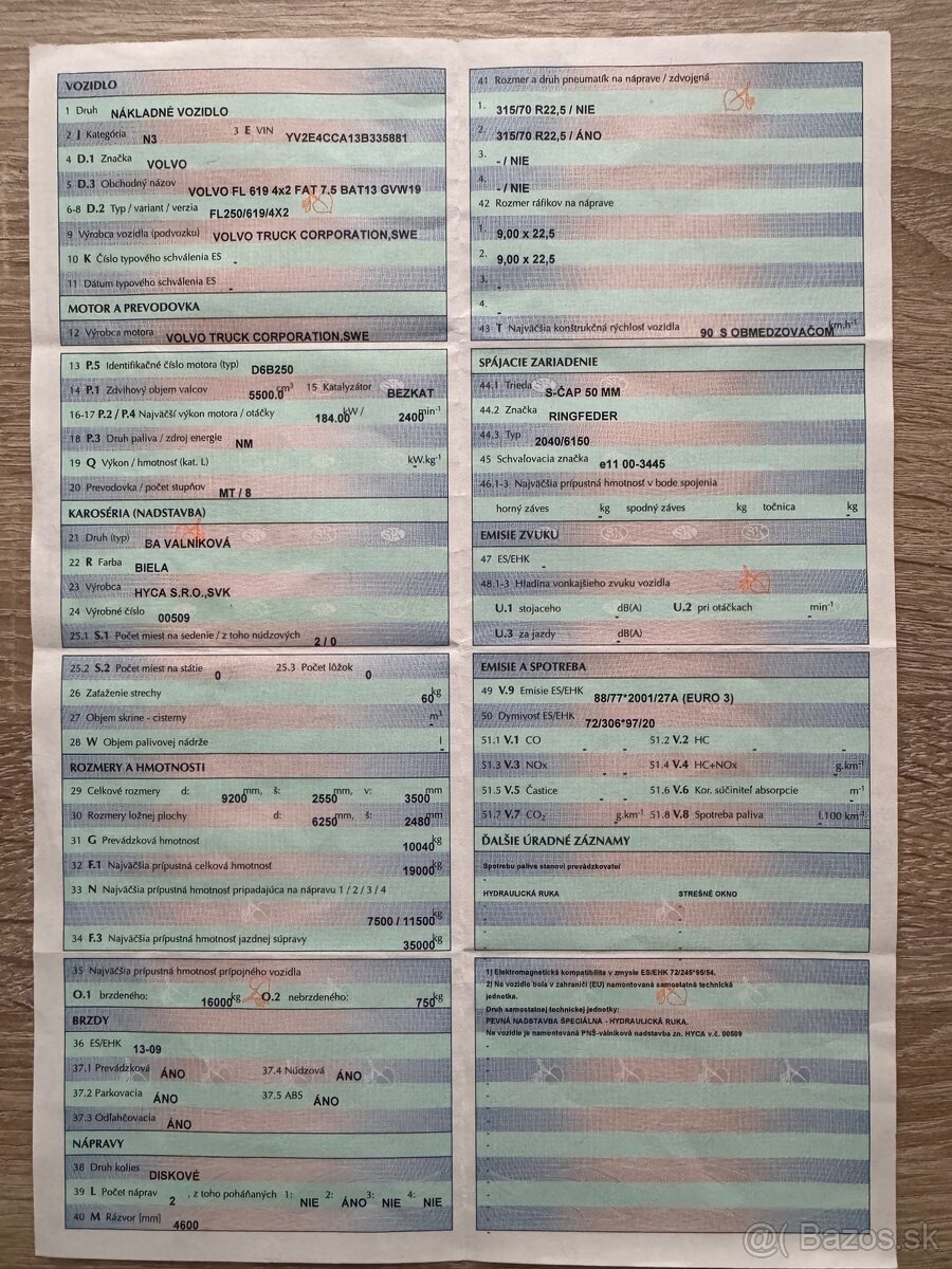 Volvo FH250 valník s rukou - 15