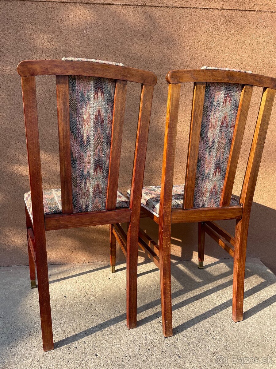 Art deco set 4 stoličky + stôl - 15