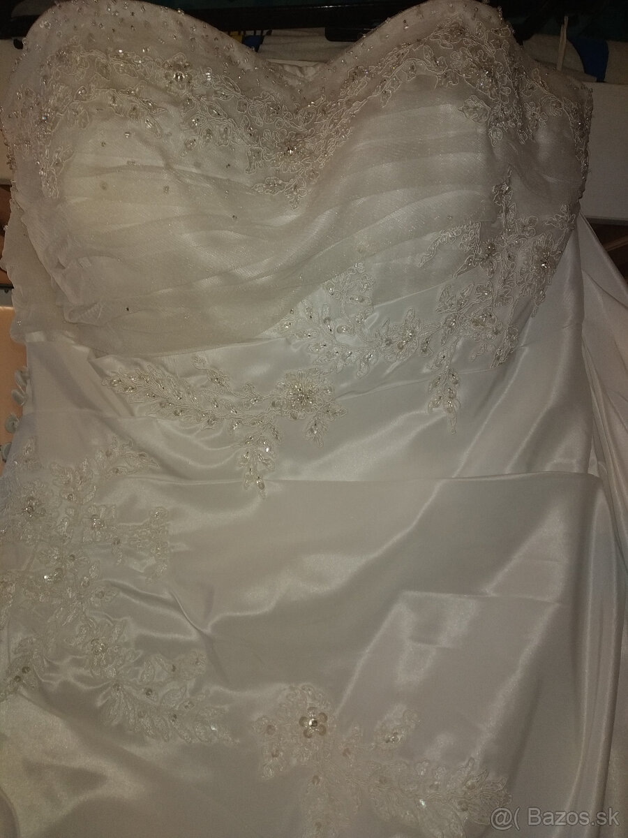 Predám svadobné šaty + 2 vesty - 15