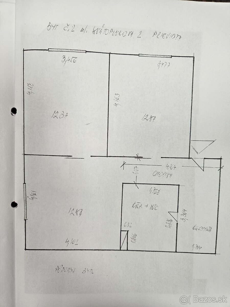 3 i byt,Svätoplukova ul/PRIEVIDZA – 66 m2 - 15