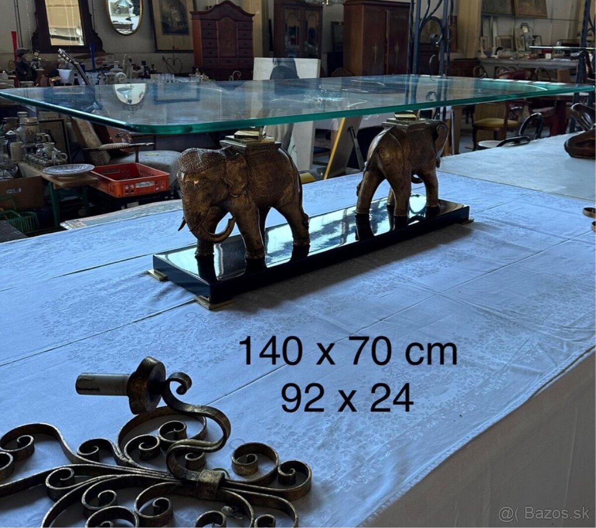 Konferenčný stolík so sklom - 15