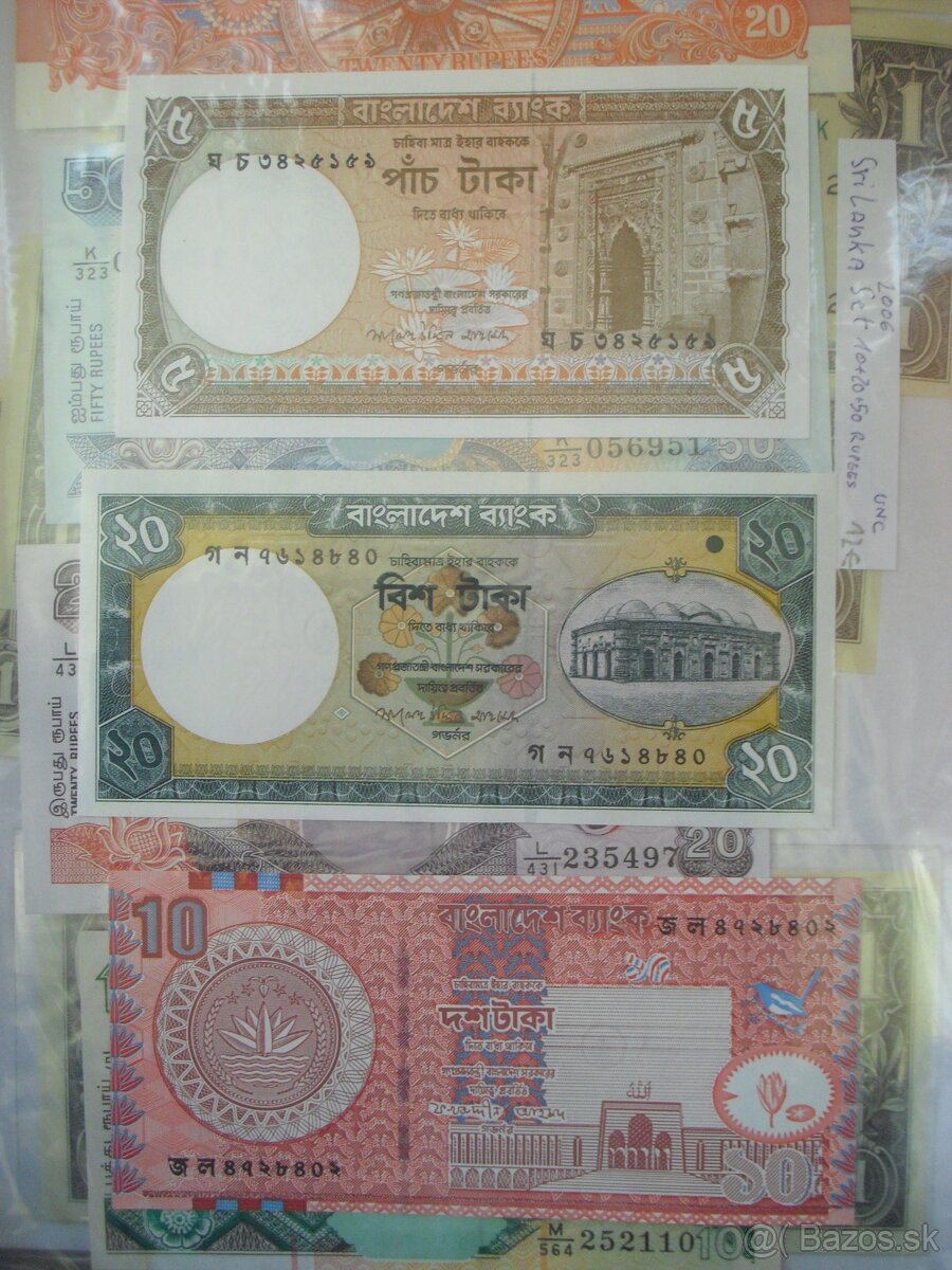 predam sety bankoviek UNC zberatelska kvalita zahranicie - 15