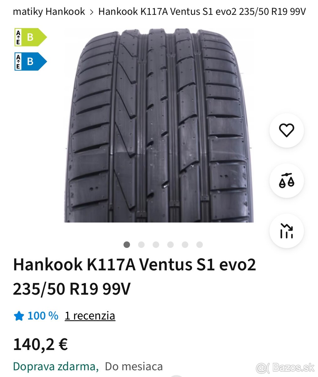 235/50 R19 99V SUV letné HANKOOK - 15