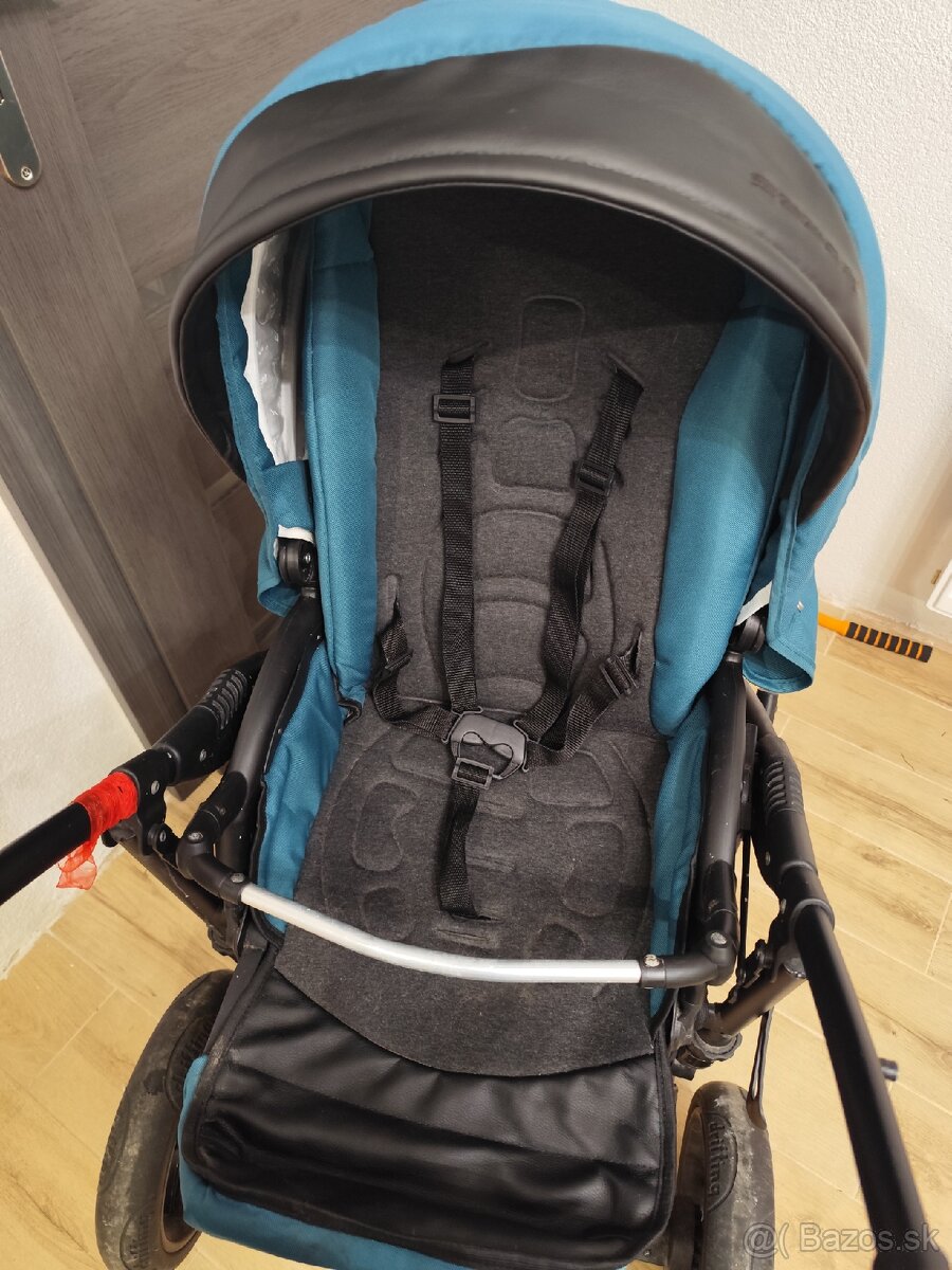 Seeba Art tmavozeleny kočík 2kombinacia - 15