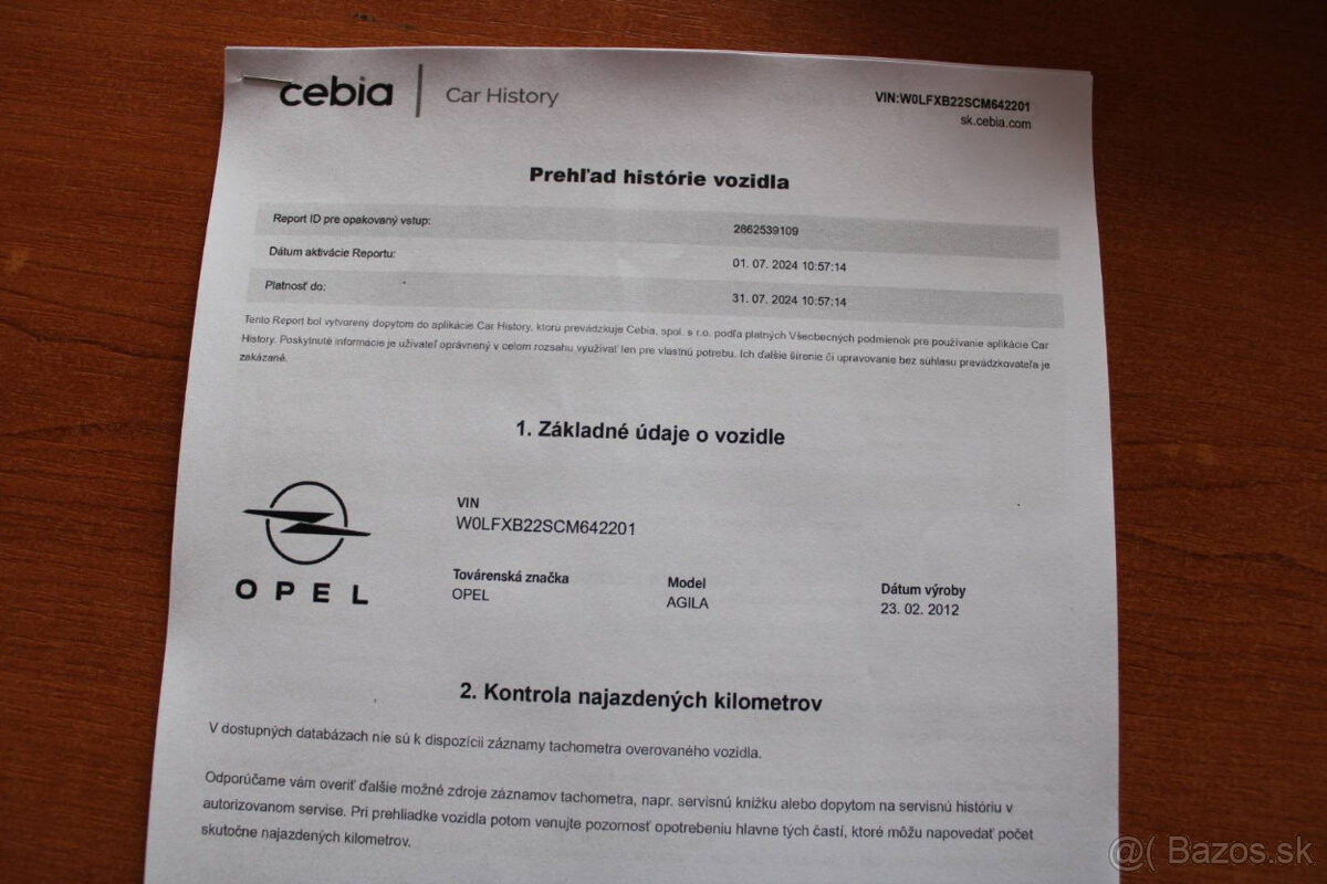 Opel Agila 1.0i Enjoy , 50kW , M5 , 5d. - 15