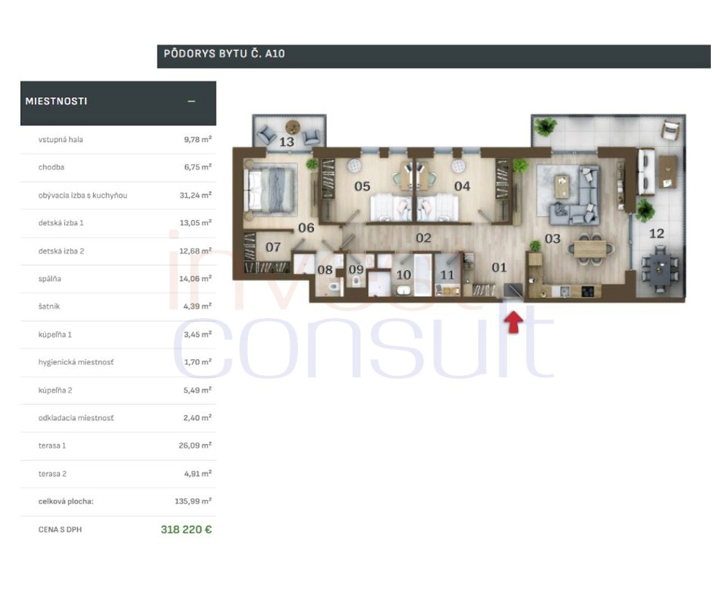 2333 NA PREDAJ EXKLUZÍVNE ŠTVORIZBOVÉ BYTY - 15