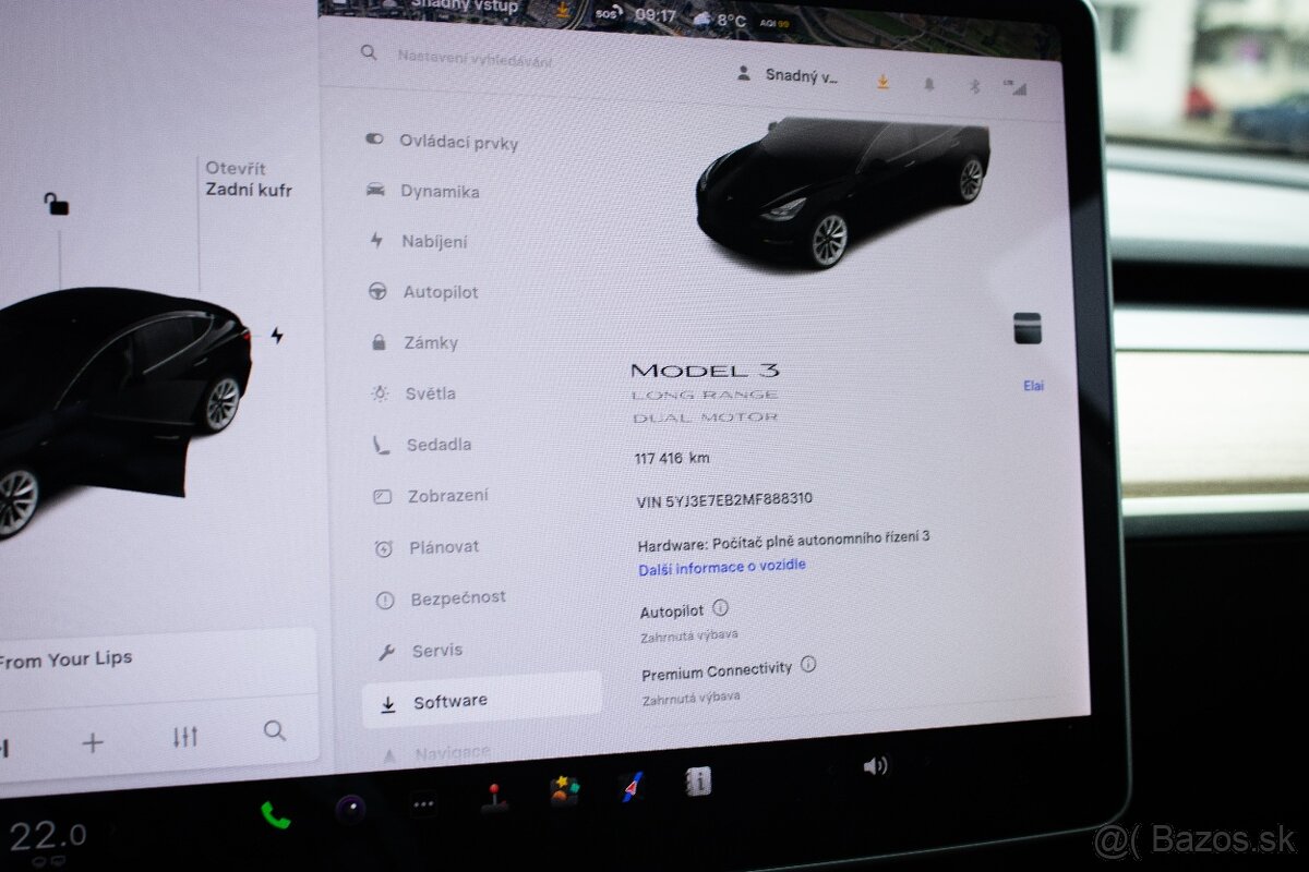 Tesla 3 Long Range Refresh 82 kWh, Matrix, Tepelko, S3XY - 15