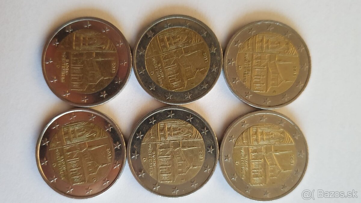 2 eurové pamätné mince nemecko - 15