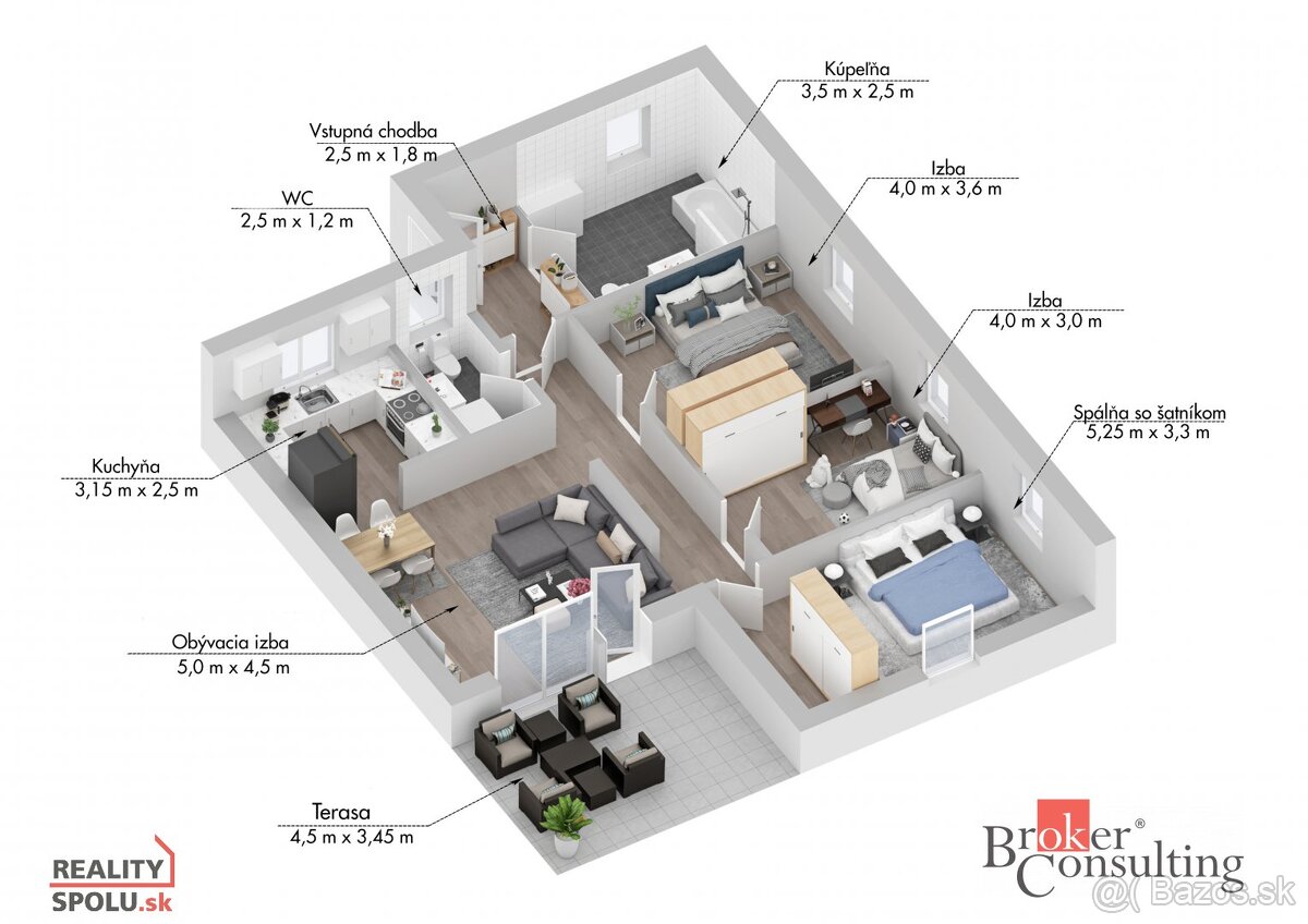 4i novostavba s nábytkom Bratislava okolie, Hrubý Šúr - 15