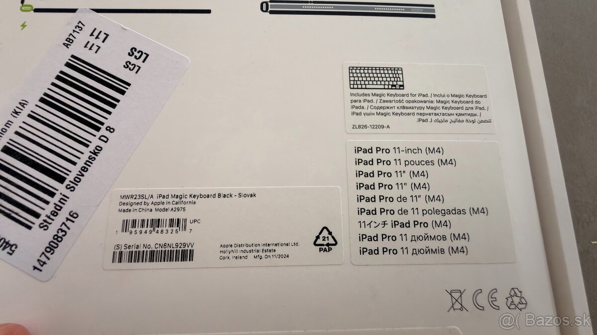 Predám Ipad Pro M4, 256GB + Magic Keyboard - 15