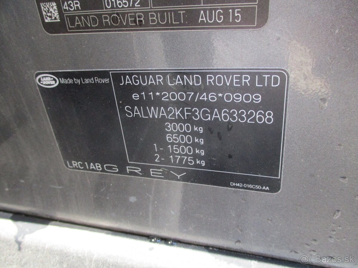 Land Rover Range Rover Sport SDV6 HSE AWD PAN 2015 - 15