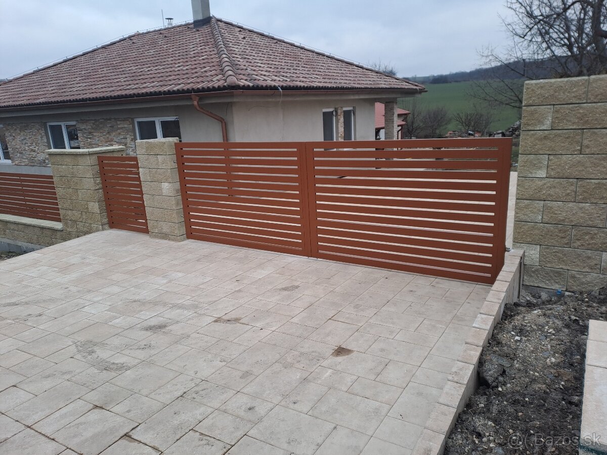 Zákazková výr. hliníkové ploty brány zábradlia kovové brány - 15