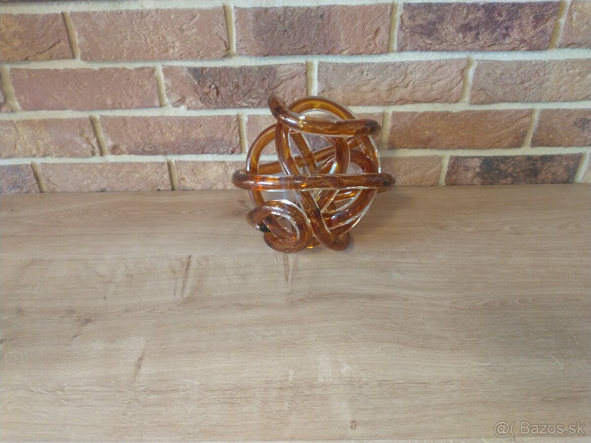 váza, košík, fúkané sklo, misa, hutné sklo - 15