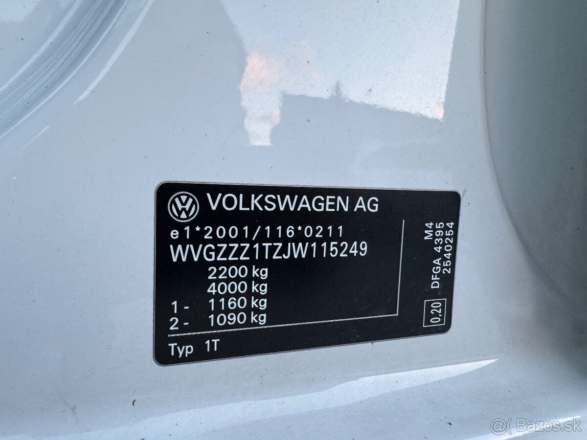 Volkswagen Touran 2.0TDi DSG r.v 2018/7 - Odpočet DPH - - 15