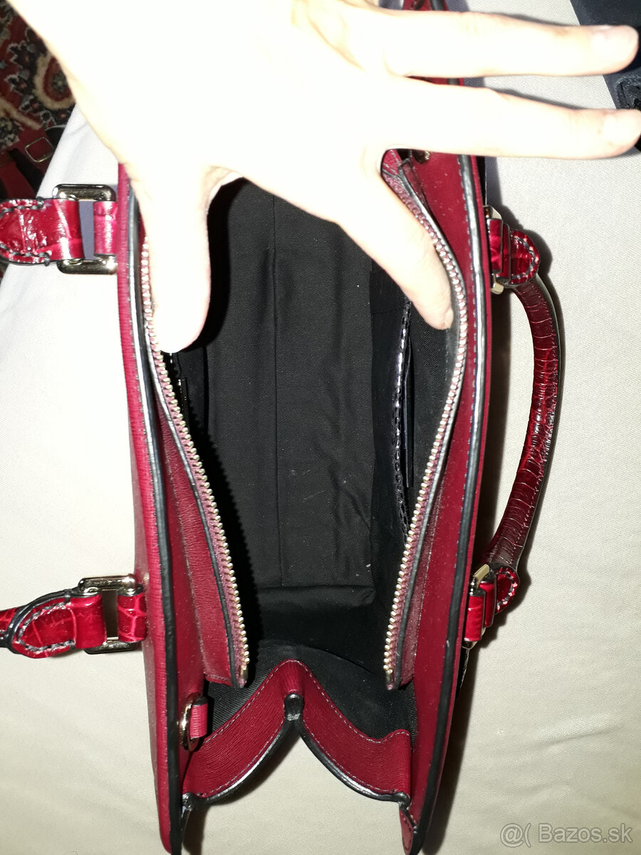 kufríková kabelka bordová cavalli class - nová - 15