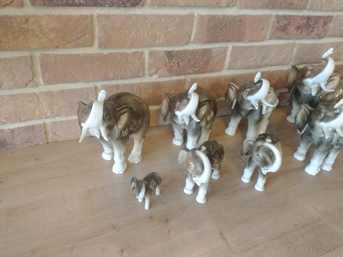 slon, slony, sloníci royal dux, kameň ónyx - 15