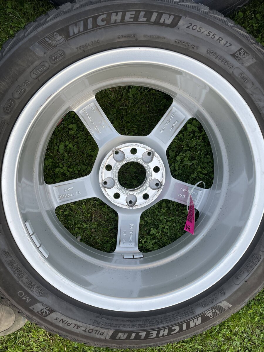ALU disky skoda VW,AUDI Seat 205 55 R17 zimné 5x112 - 15
