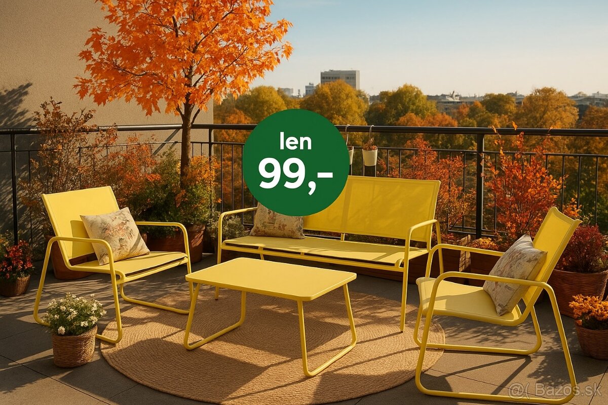 4-miestny kovový set Cali - 15