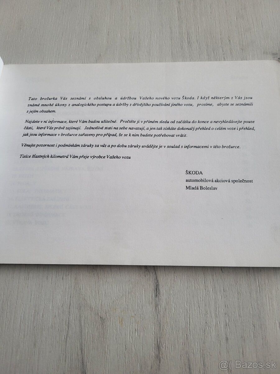 Škoda-pick-up návod k obsluze a údržbe, - 15