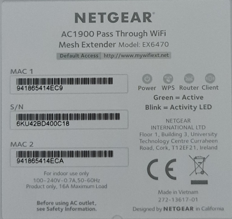 Netgear EX6470 AP/opakovač - 15