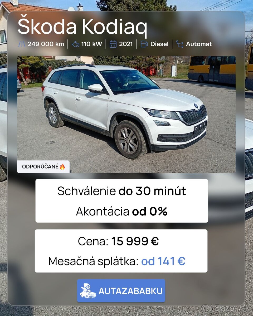 Predám Škoda Kodiaq ročník 2021 DSG - 15