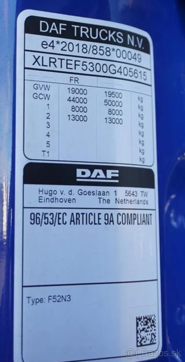 9570 - DAF XG480 - 4x2 – Tahač – EURO 6 - 15