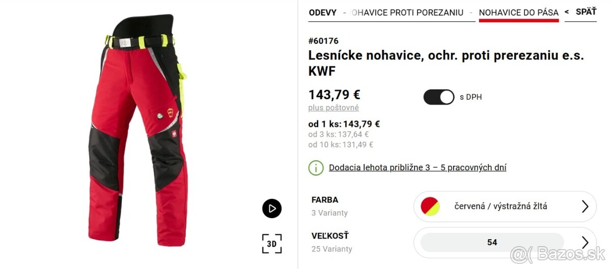 Oblečenie pre pilčíckov/do lesa - nohavice, bundy, obuv MIX - 15