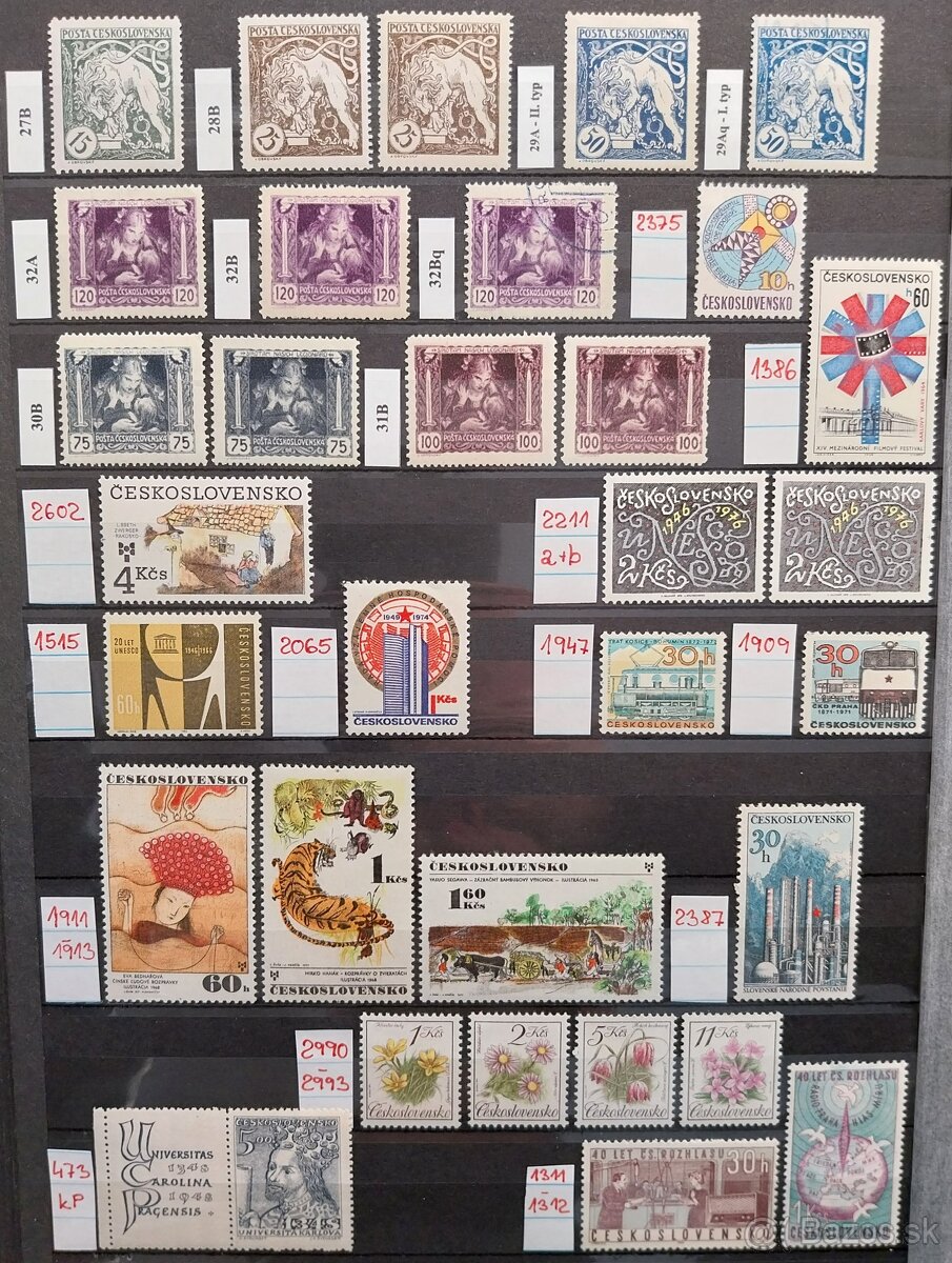 Známky ČESKOSLOVENSKO – 1 - 15