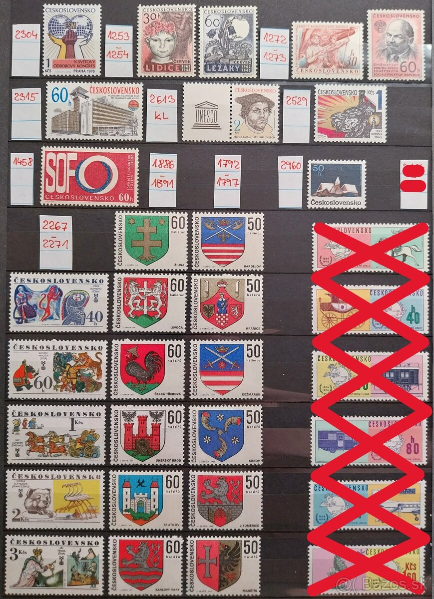 Známky ČESKOSLOVENSKO – 2 - 15