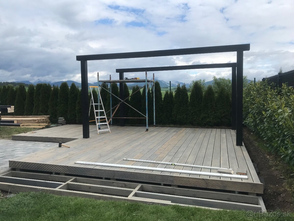 Pergoly Altánky Prístrešky Terasy Drevené Žaluzie - 15