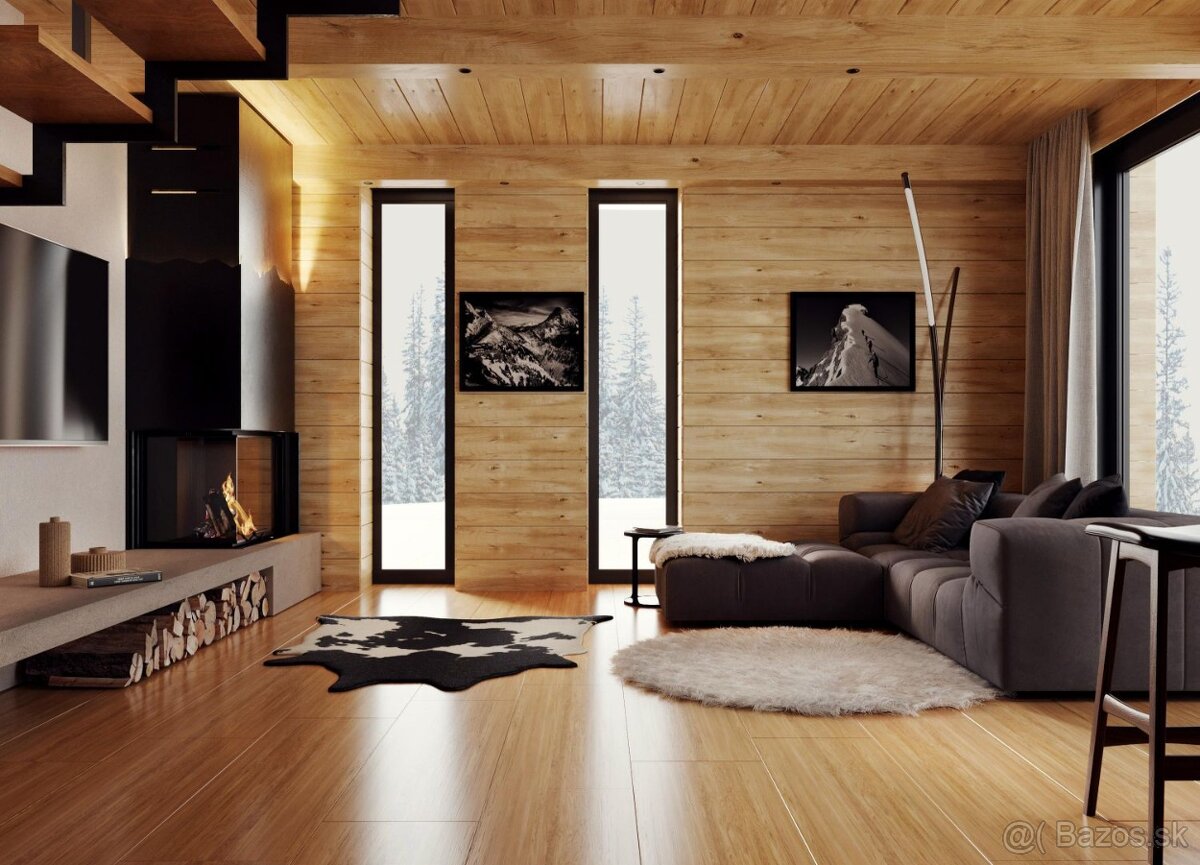Nadčasový projekt chalety pod Gerlachom s krásnym výhľadom - 15