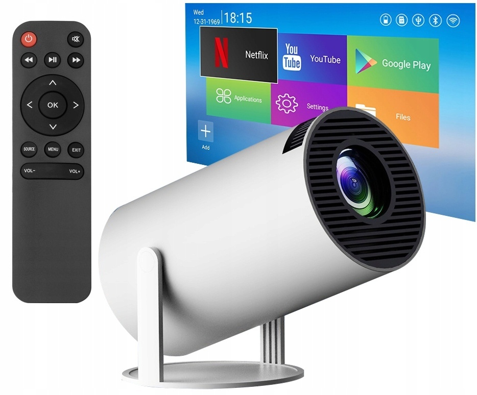 Digitálny projektor 4K Android 11 Wi-Fi bluetooth 260 ANSI s - 15