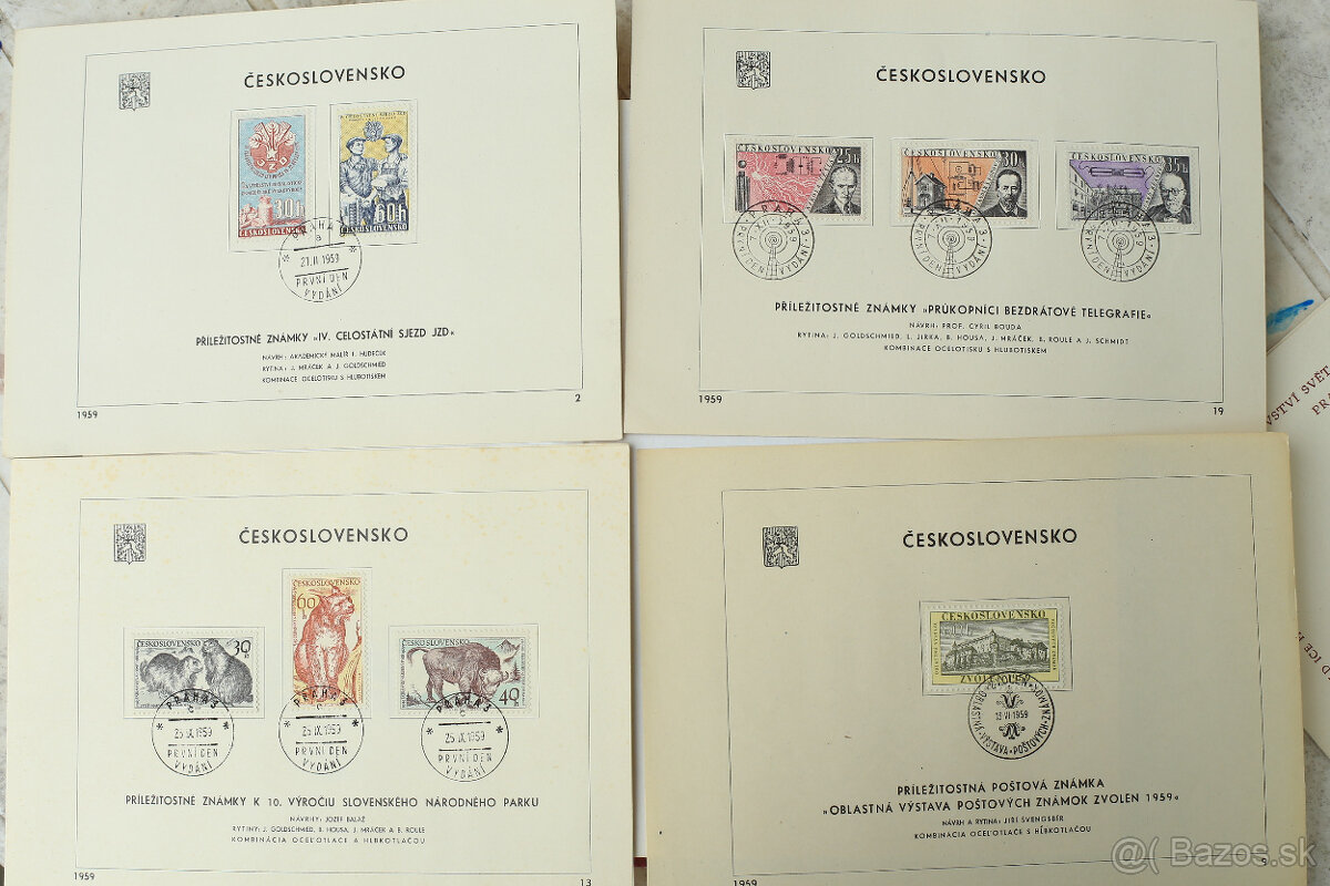 Známky 14 albumov - 15