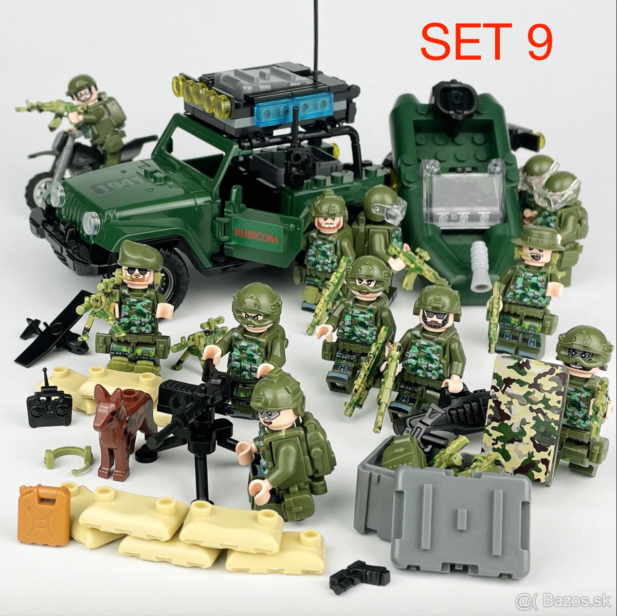 Rôzne sety vojakov 3 + doplnky - typ lego - nové - 15