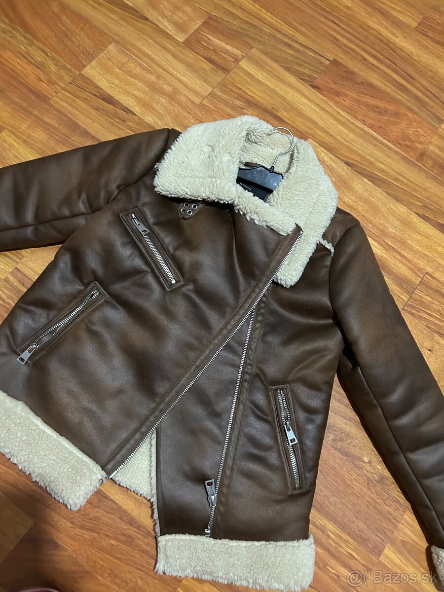 Kozuch zateplená kožená bunda - 15