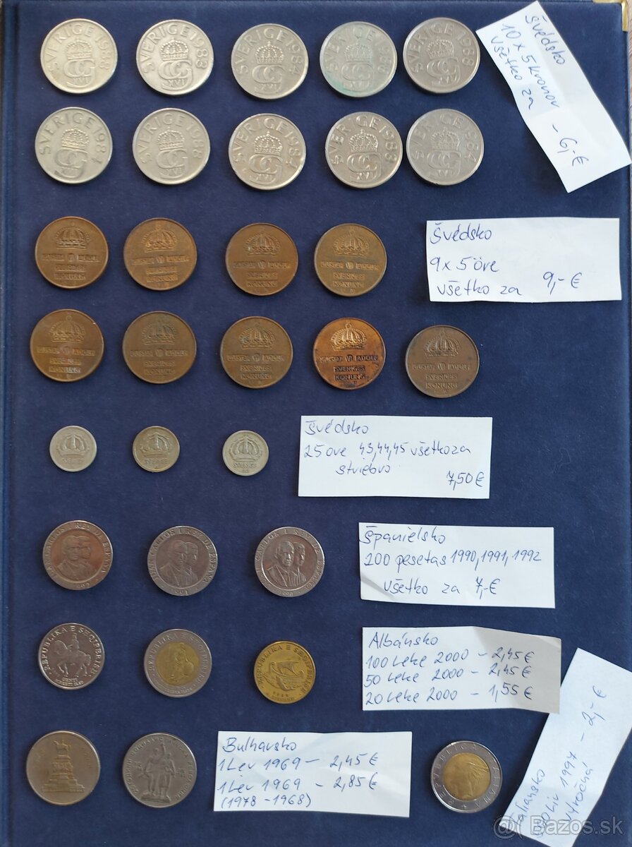 Zbierka mincí - Ázia, Afrika, Indonézia, Latinská Ame (dopl) - 15