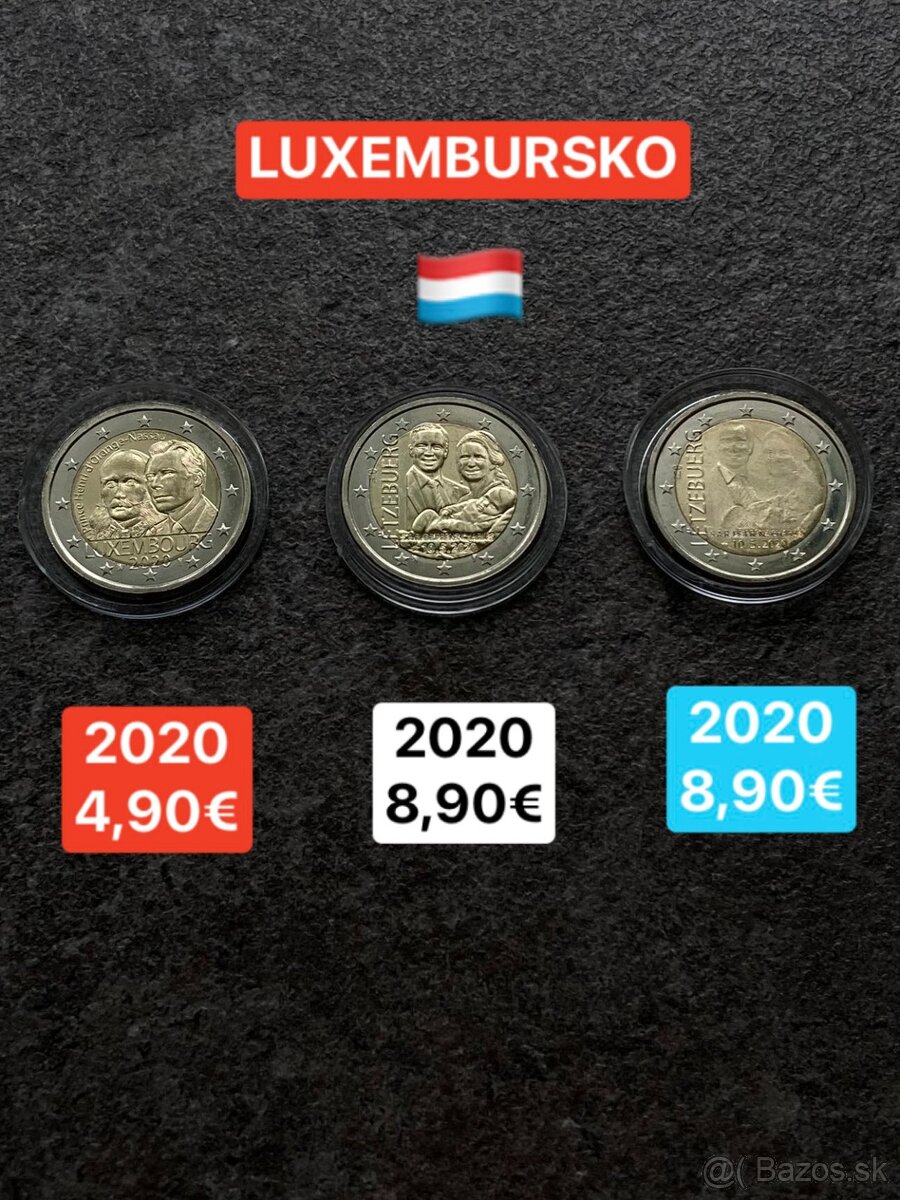 Luxembursko - 2 eurové mince - 15