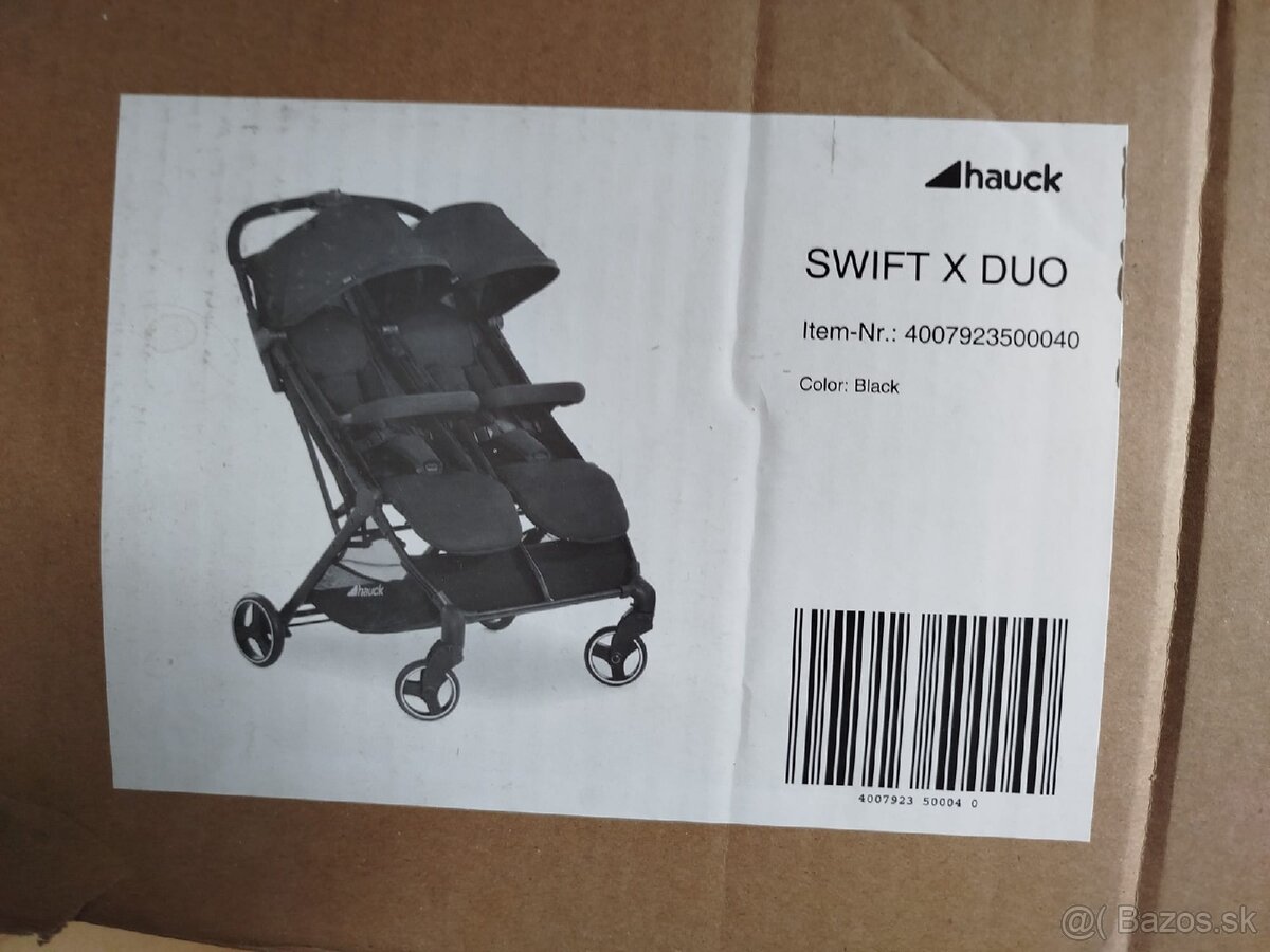 Kočík pre dvojičky Hauck Swift Duo X Black - 15