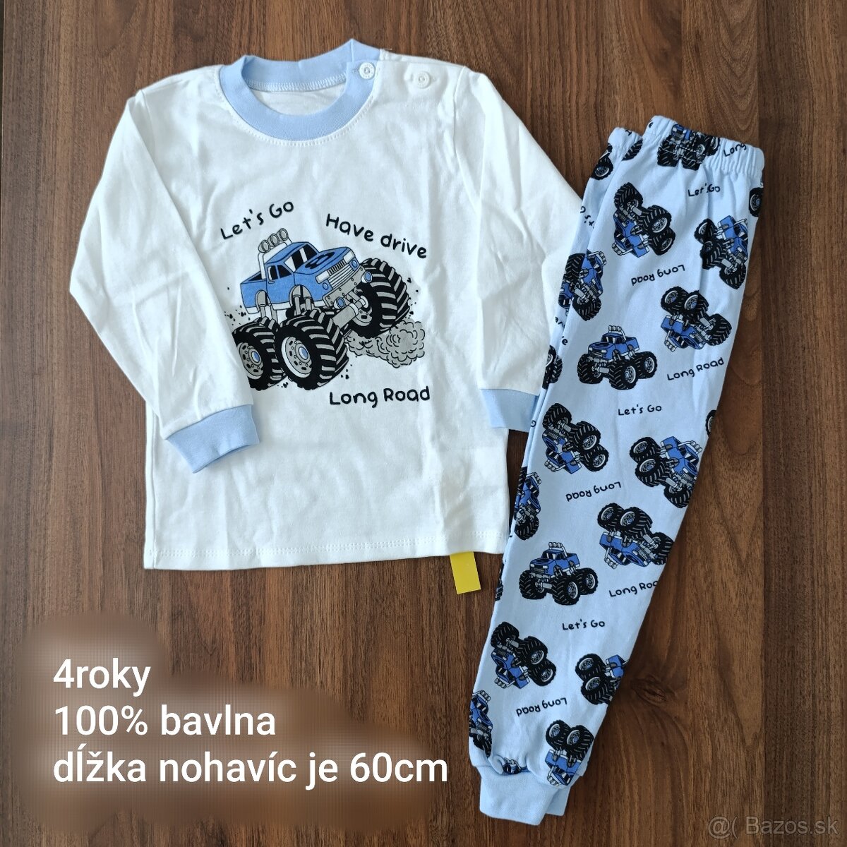 Dvojdielne pyžamo motív traktor - 15