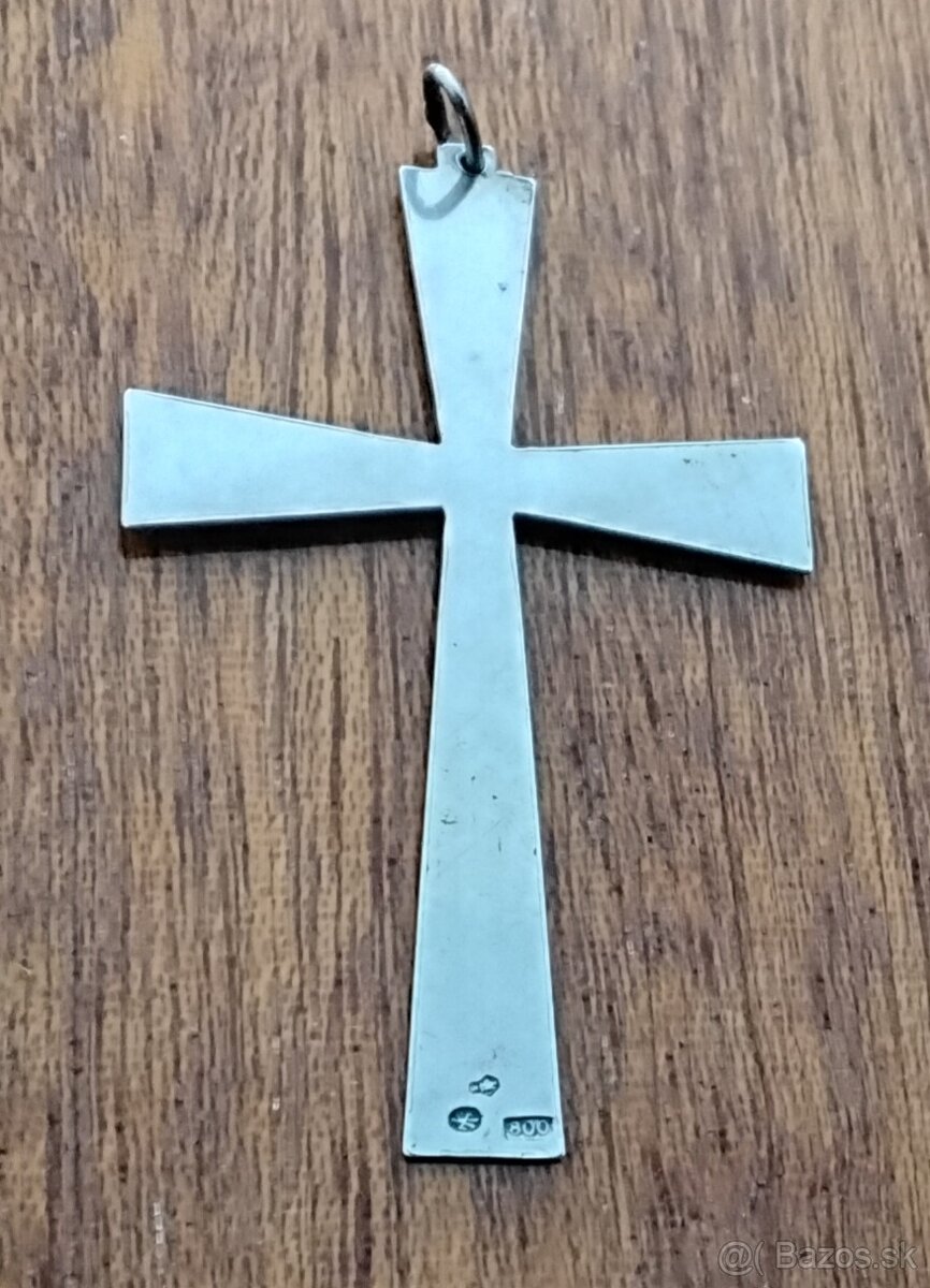 Staré strieborné šperky, prívesky, brošne - 15