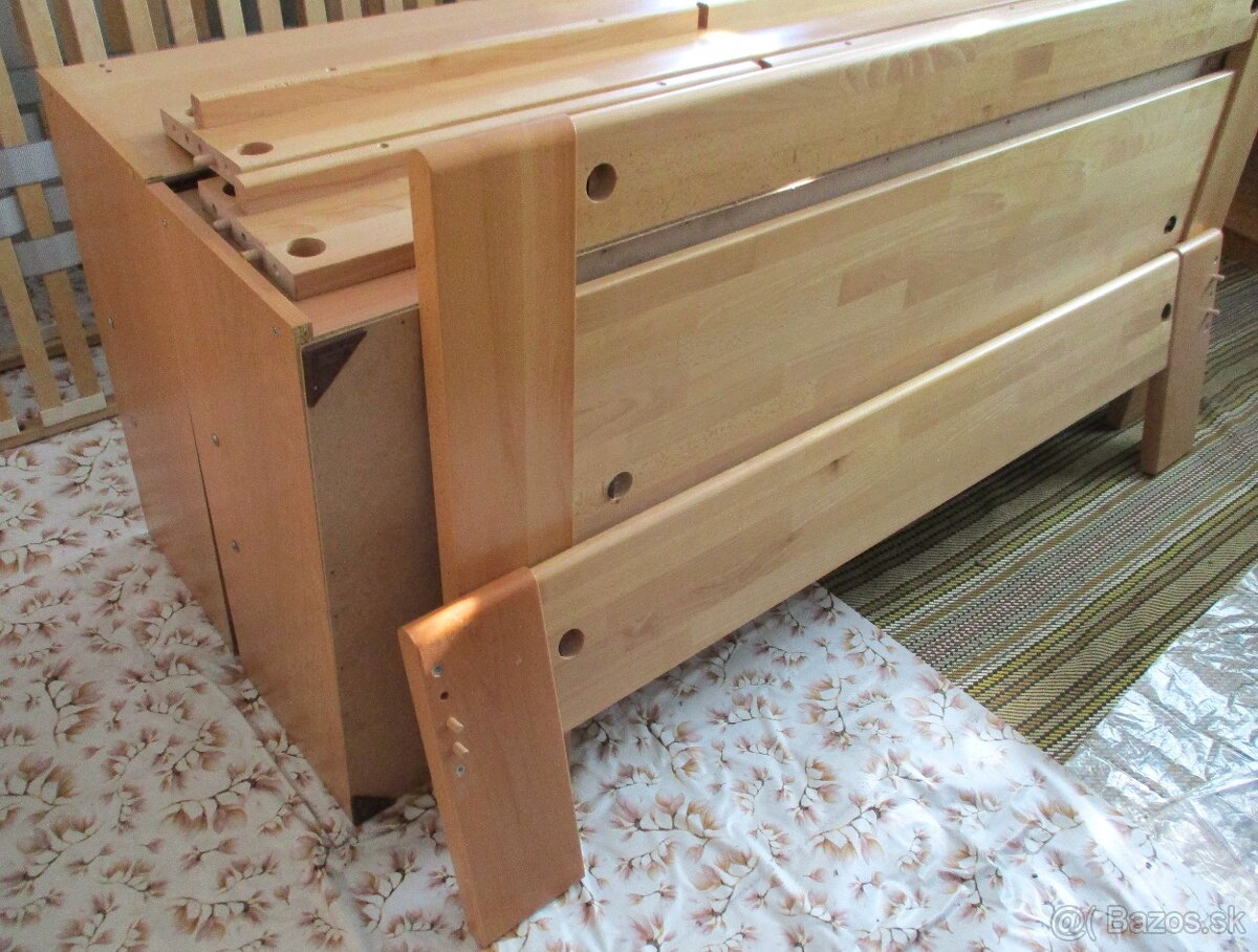 manželskú - dvojlôžkovú posteľ z masívu - 15