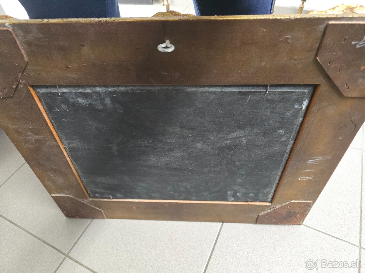 Starožitný obraz maľba na dreve - 15