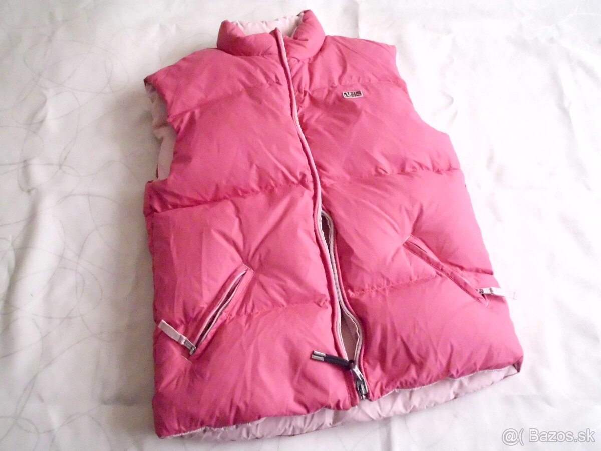 Napapijri dámska dievčenská obojstranná vesta perie S-M - 15