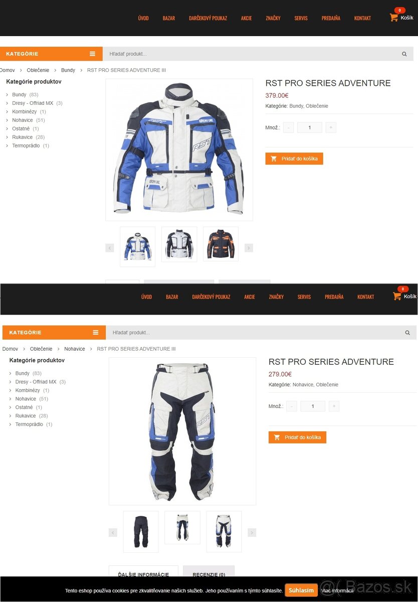 Predám moto bundu a nohavice RST Adventure - 15