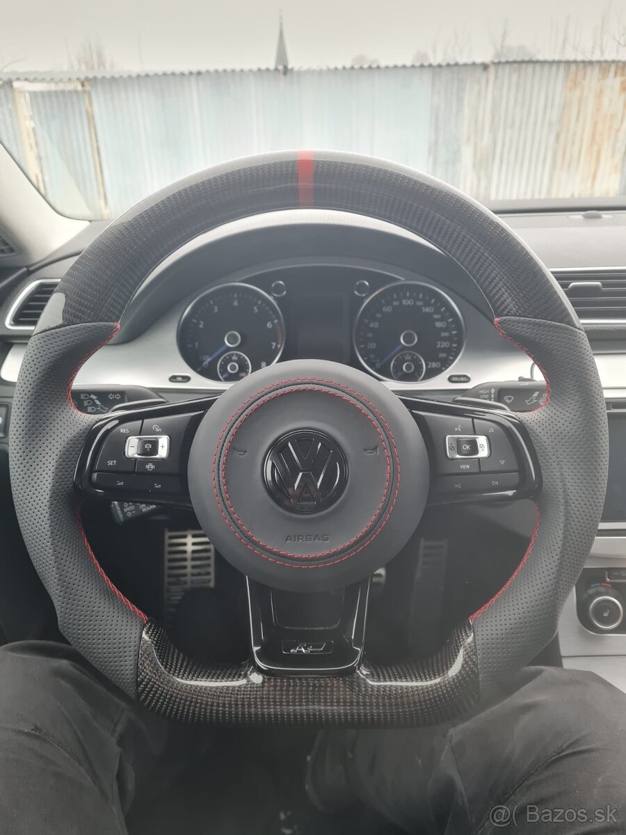 VOLANT VOLKSWAGEN R RLINE GTD GTI - KOZA / KARBÓN - 15