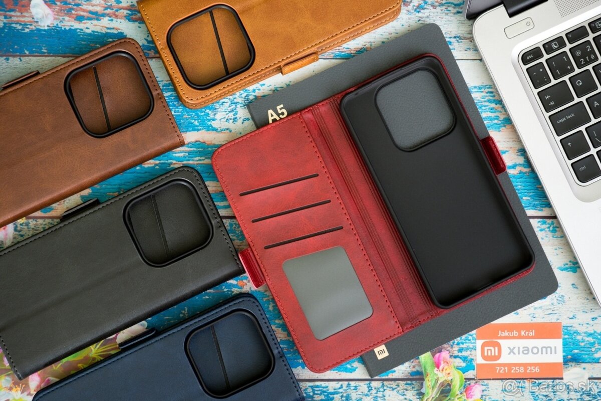 Zatváracie puzdro s bočným pásikom pre Xiaomi, Redmi a Poco - 15