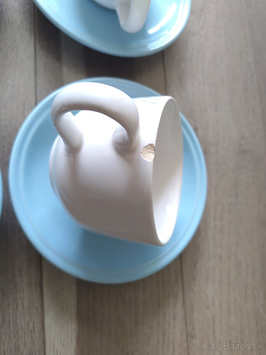 Retro sady na kavu - 6 tanierikov a 6 salok - 15